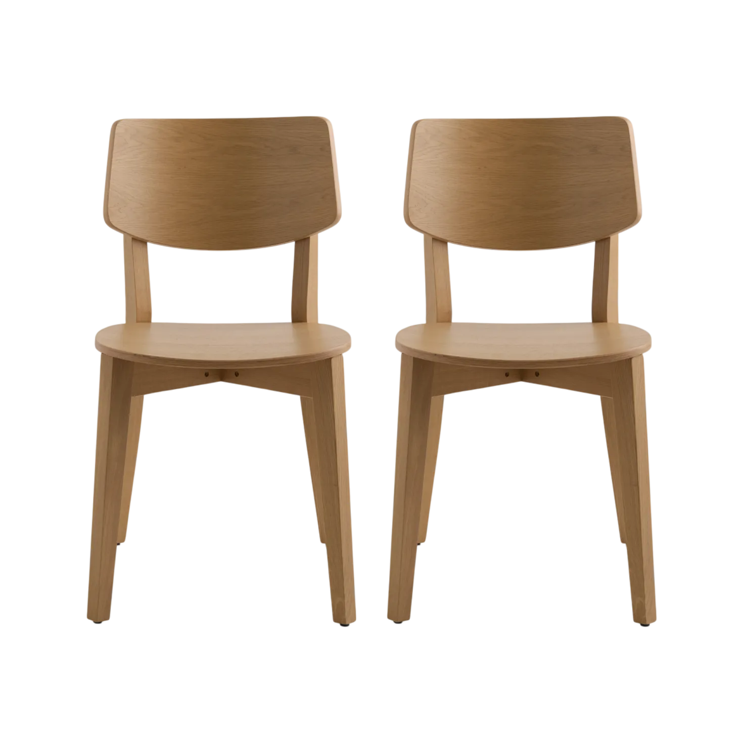Lot de 2 chaises bois Suzanne