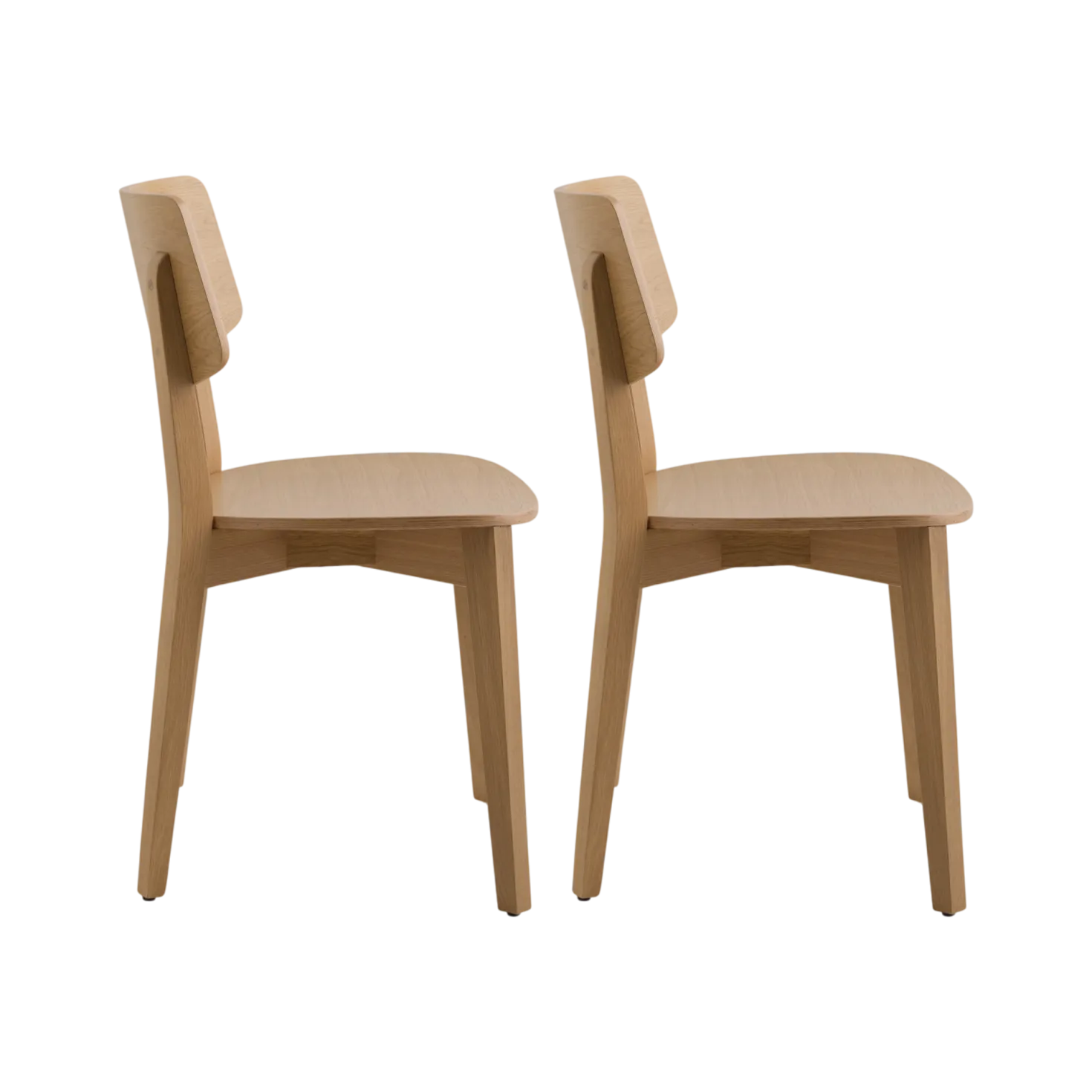 Lot de 2 chaises bois Suzanne