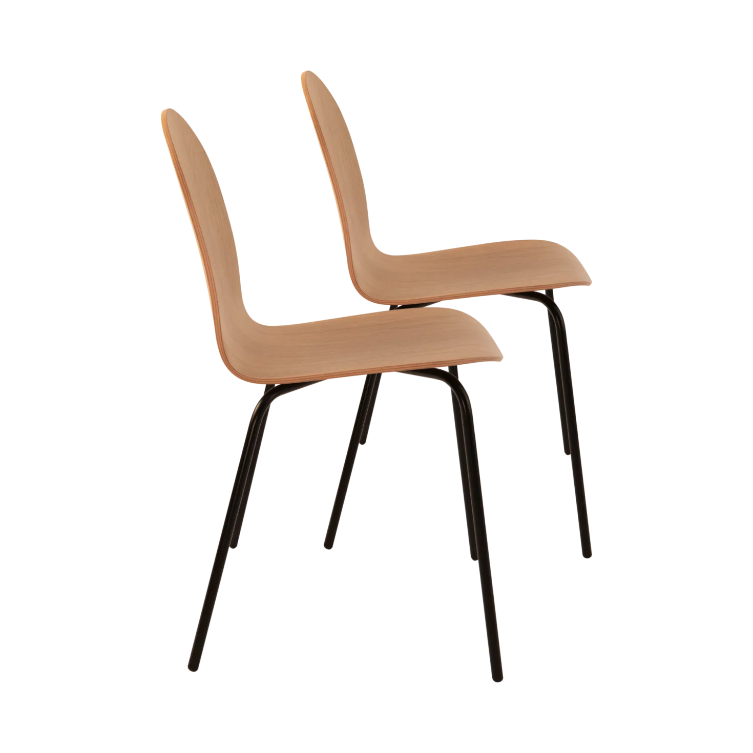 Lot de 2 chaises chêne Riaz