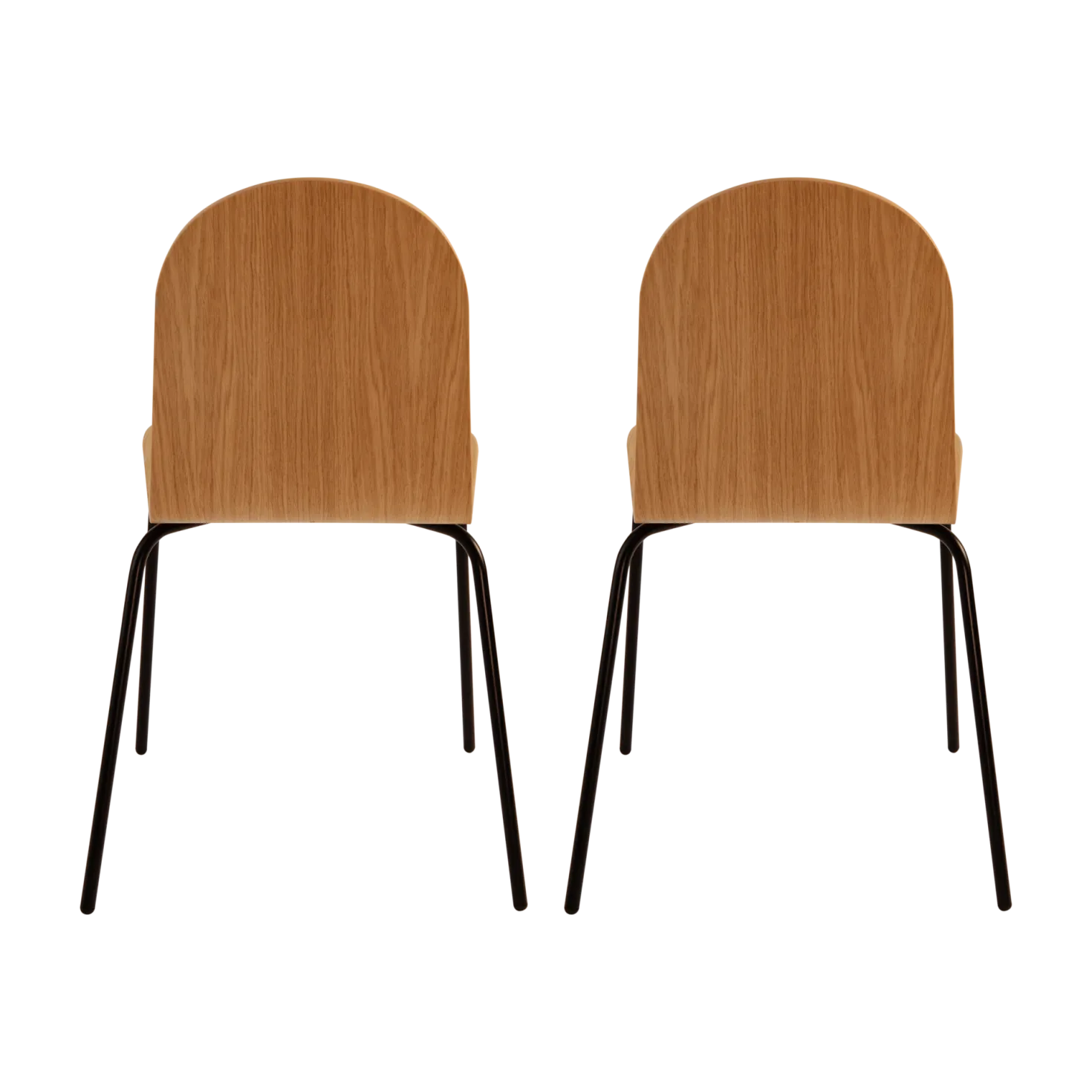 Lot de 2 chaises chêne Riaz