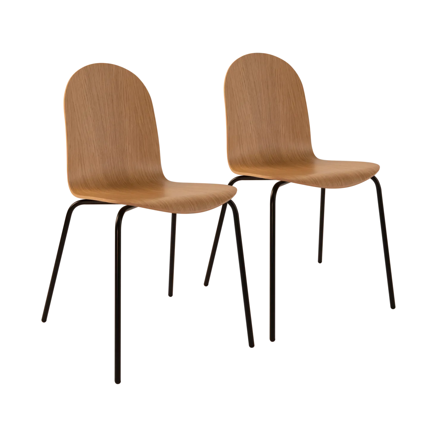 Lot de 2 chaises chêne Riaz
