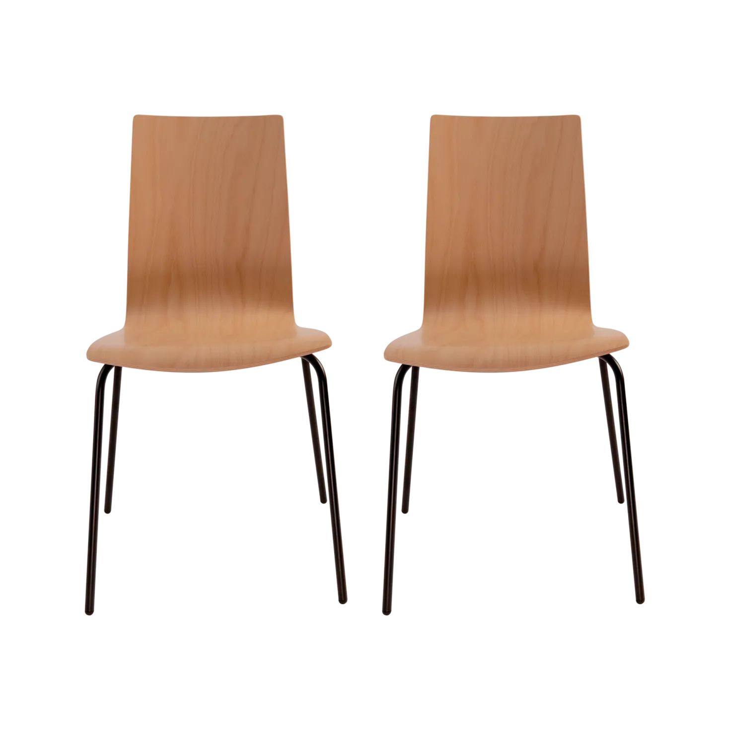 Lot de 2 chaises hêtre Reda