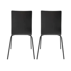 Lot de 2 chaises hêtre teinté Reda