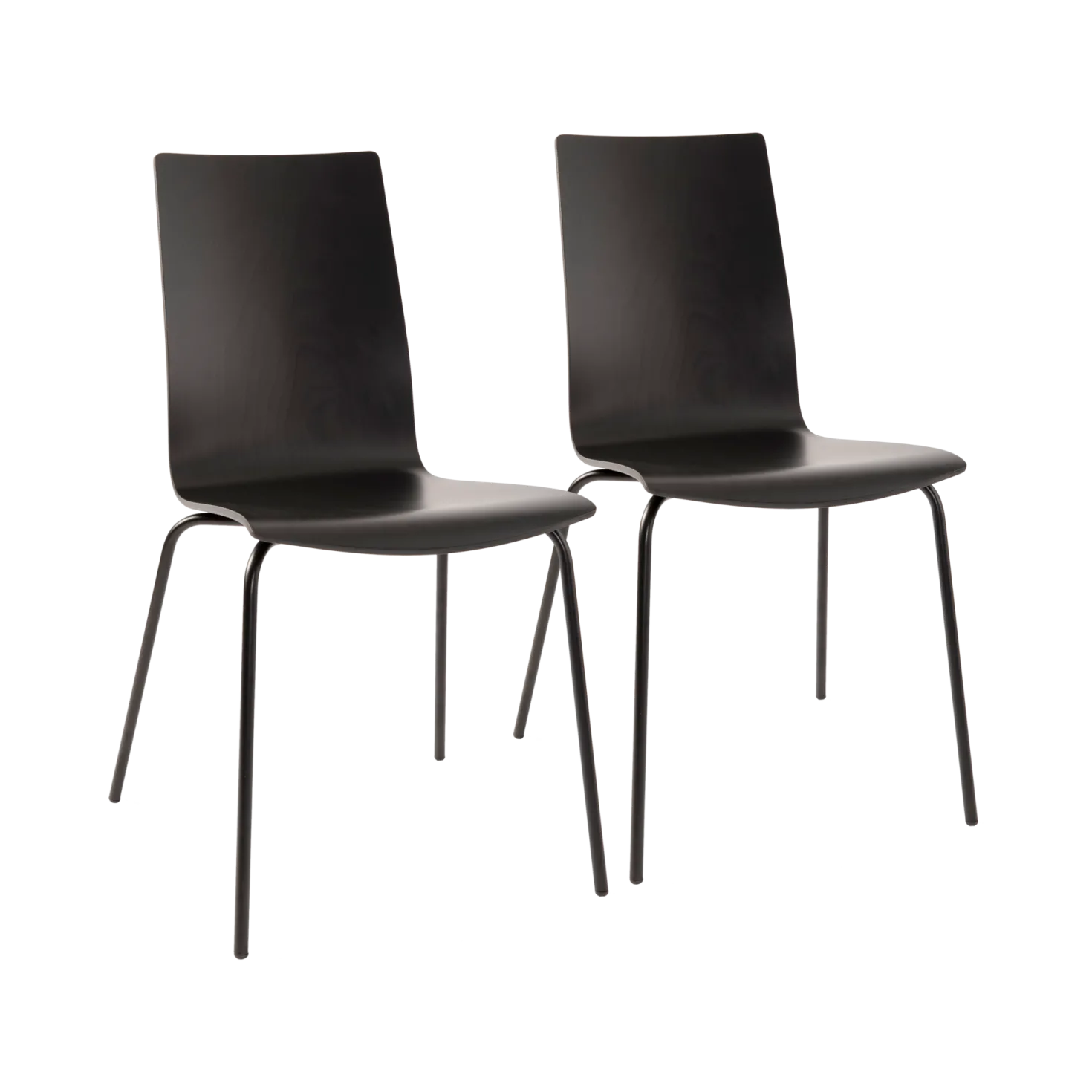 Lot de 2 chaises hêtre teinté Reda