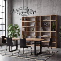 Lot de 2 chaises hêtre teinté Reda