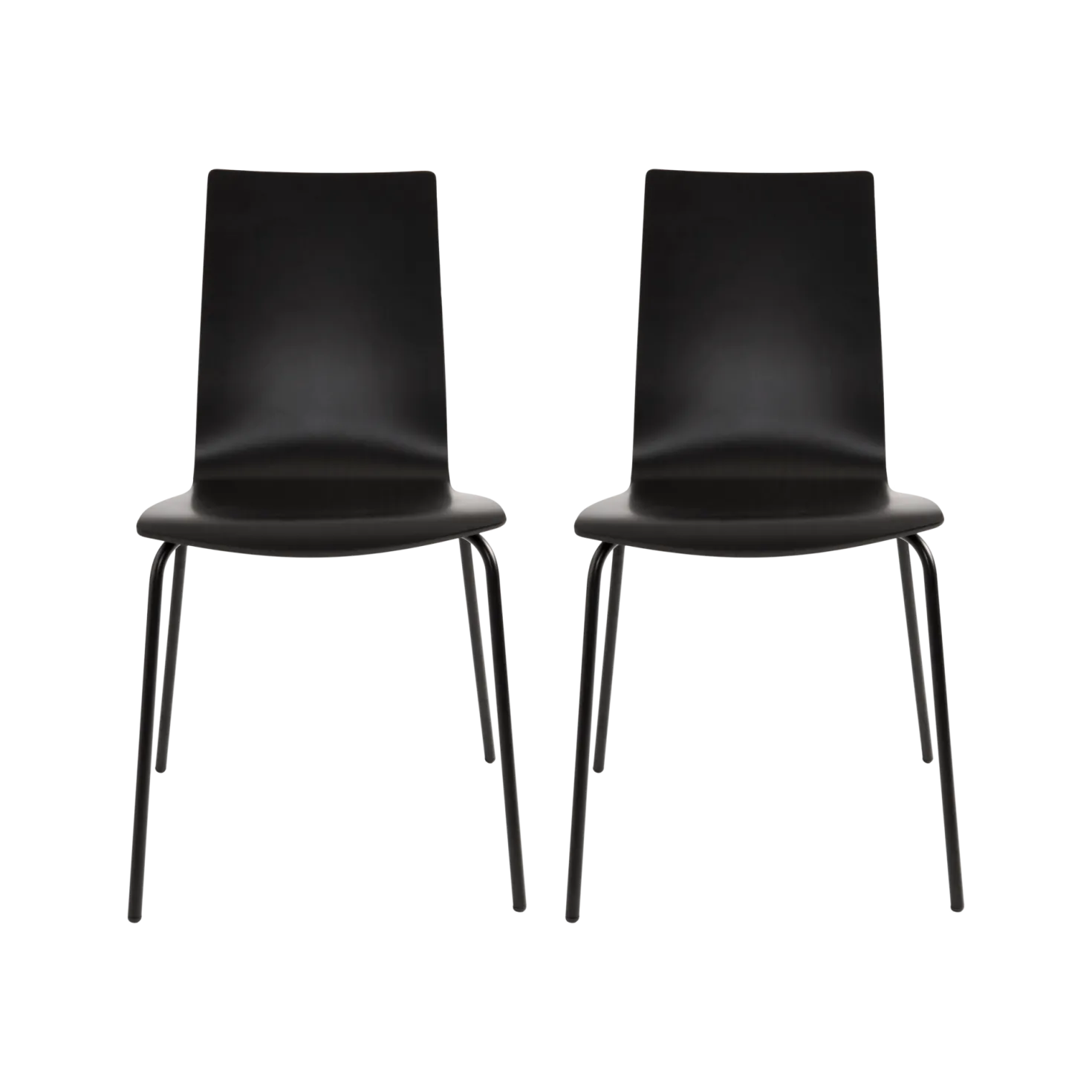 Lot de 2 chaises hêtre teinté Reda