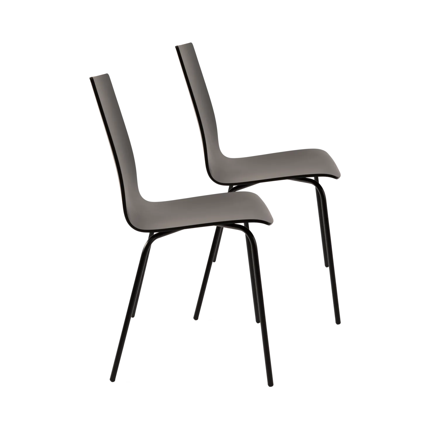 Lot de 2 chaises hêtre teinté Reda