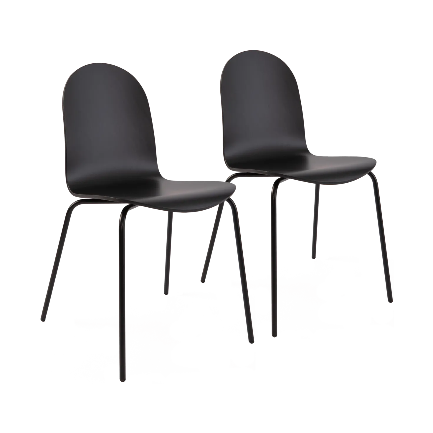 Lot de 2 chaises hêtre teinté Riaz