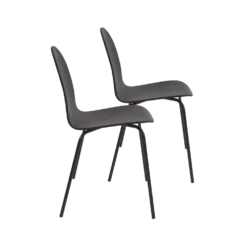 Lot de 2 chaises hêtre teinté Riaz