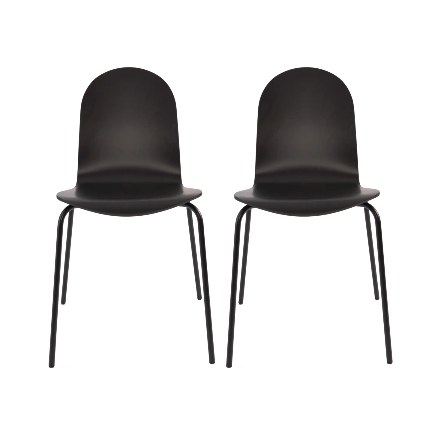 Lot de 2 chaises hêtre teinté Riaz