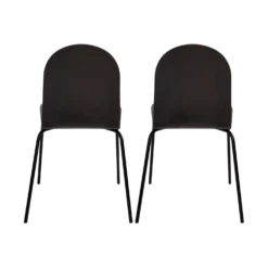 Lot de 2 chaises hêtre teinté Riaz