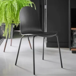 Lot de 2 chaises hêtre teinté Riaz