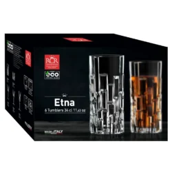 Lot de 6 chopes forme haute Etna 34 cl