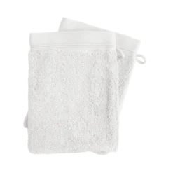 Lot de 2 gants de toilette coton Naïa