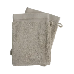 Lot de 2 gants de toilette coton Naïa