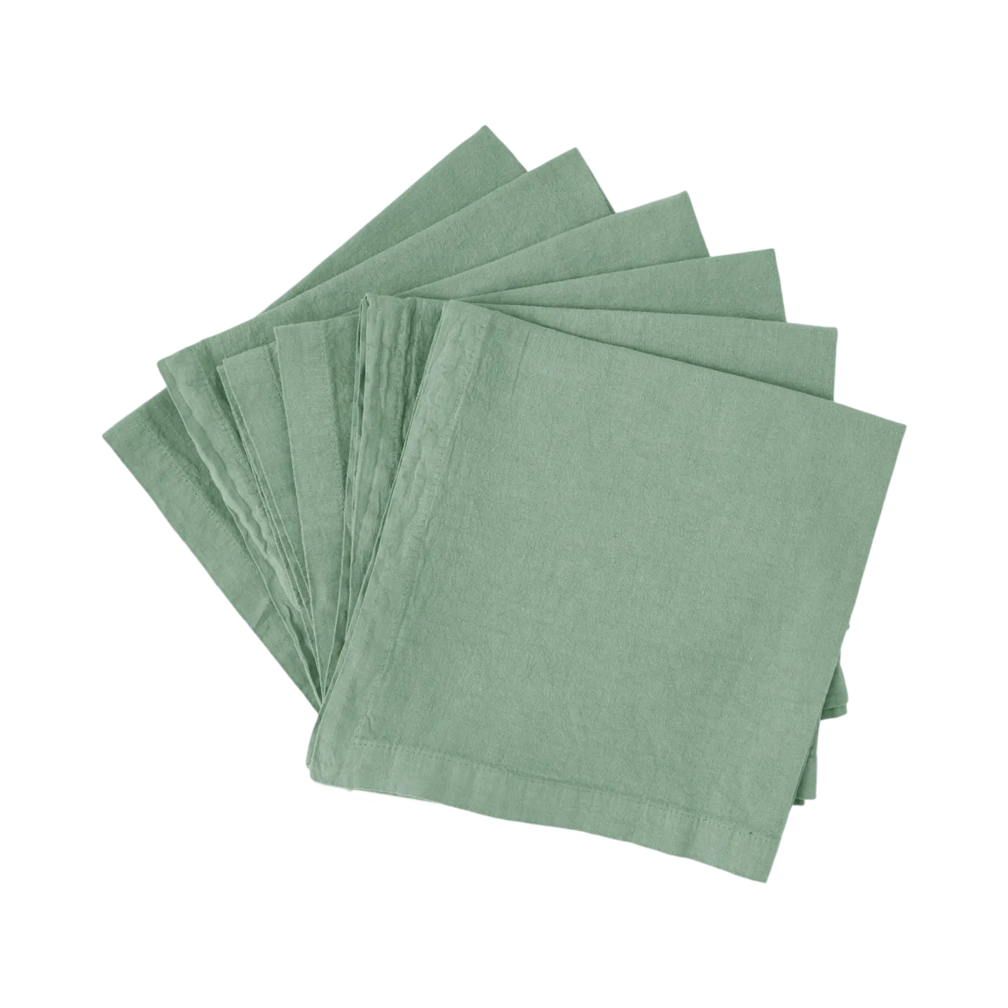 Lot de 6 serviettes coton lin Eline