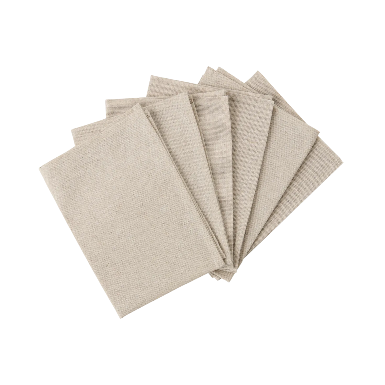 Lot de 6 sets de table enduit coton lin Laurie