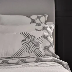 Lot de 2 taies d'oreiller coton lin Grand Hôtel