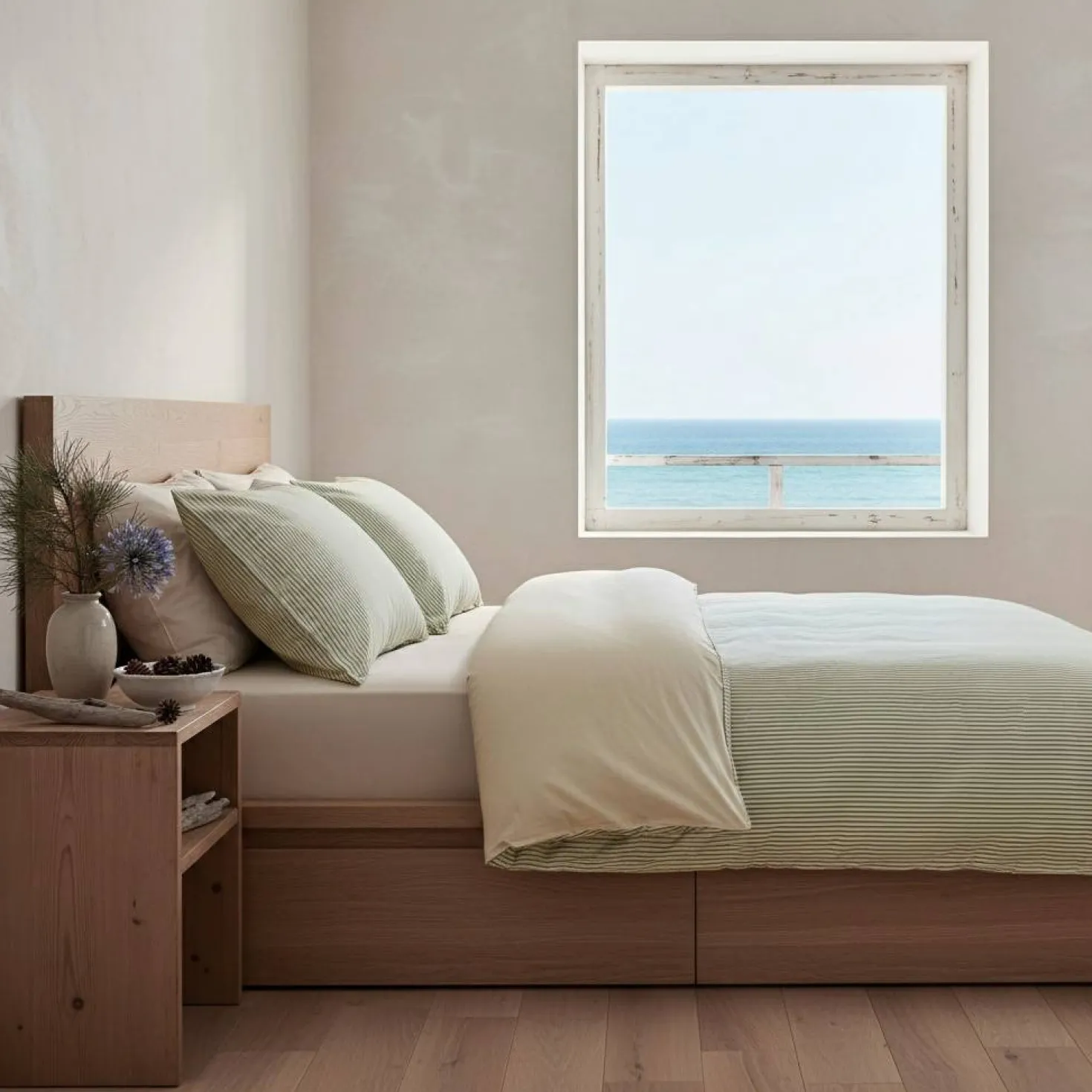 Lot de 2 taies d'oreiller percale Aulne