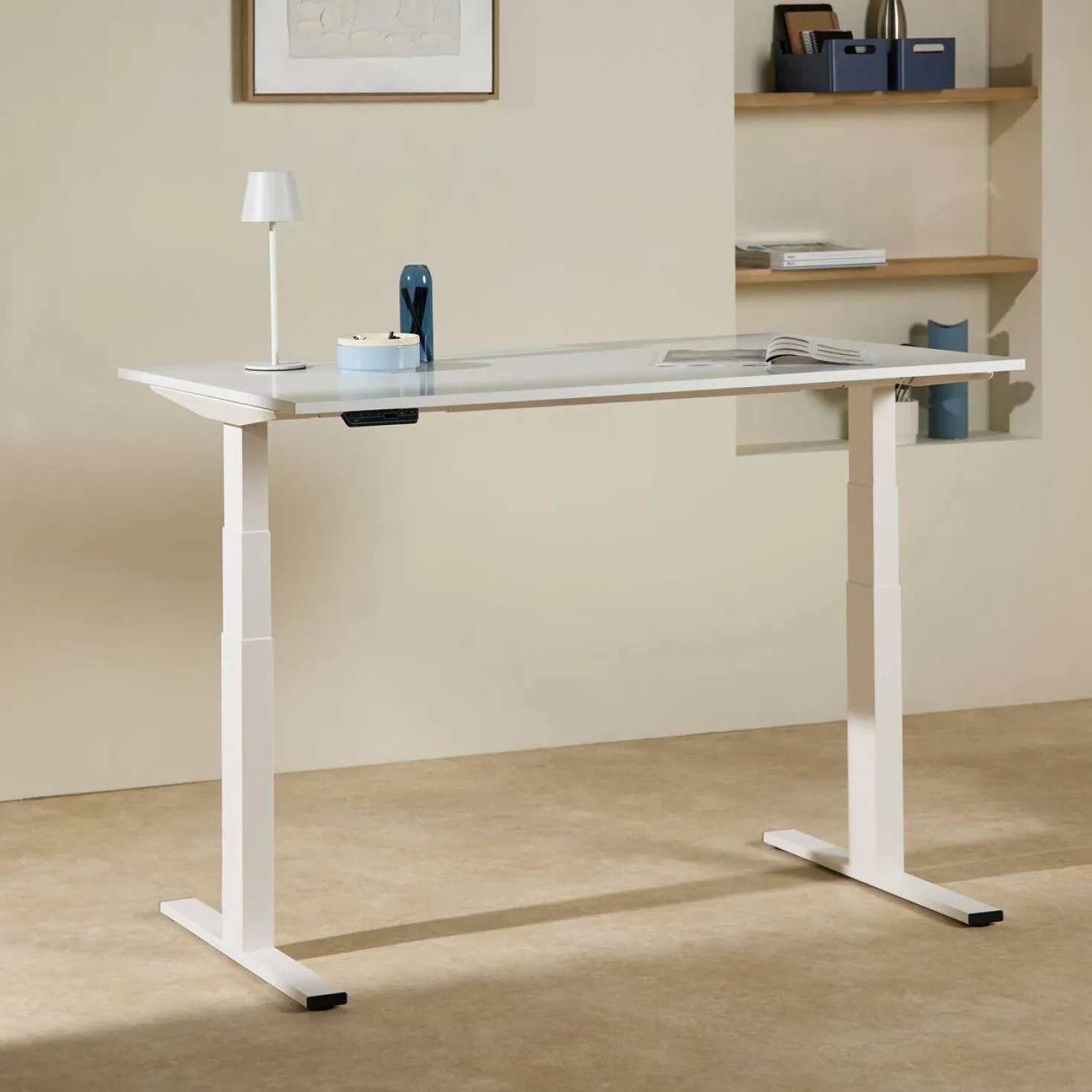MAKIBA Bureau électrique assis-debout ergonomique Marley