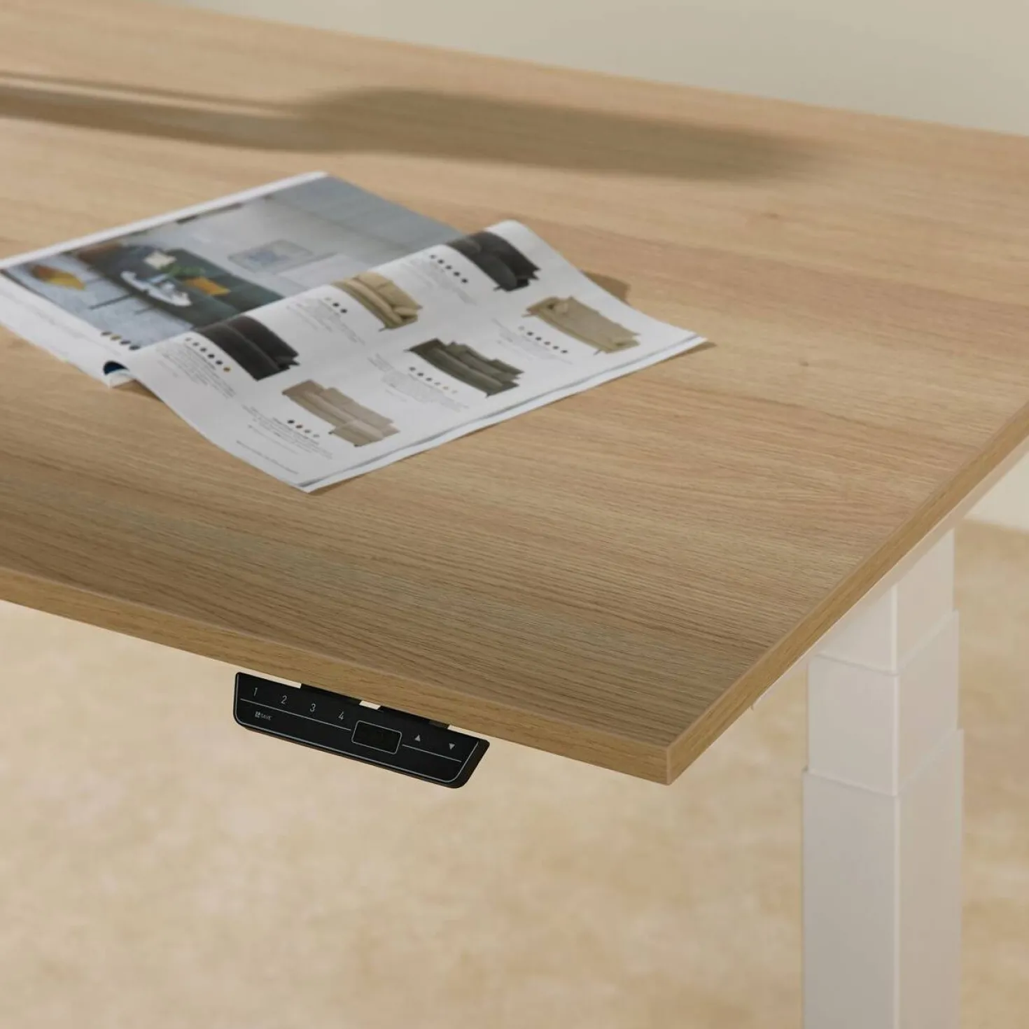 MAKIBA Bureau électrique assis-debout ergonomique Marley