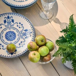 MARIA PT TERRACOTA Lot de 6 Assiettes plates D27cm Vila Flore