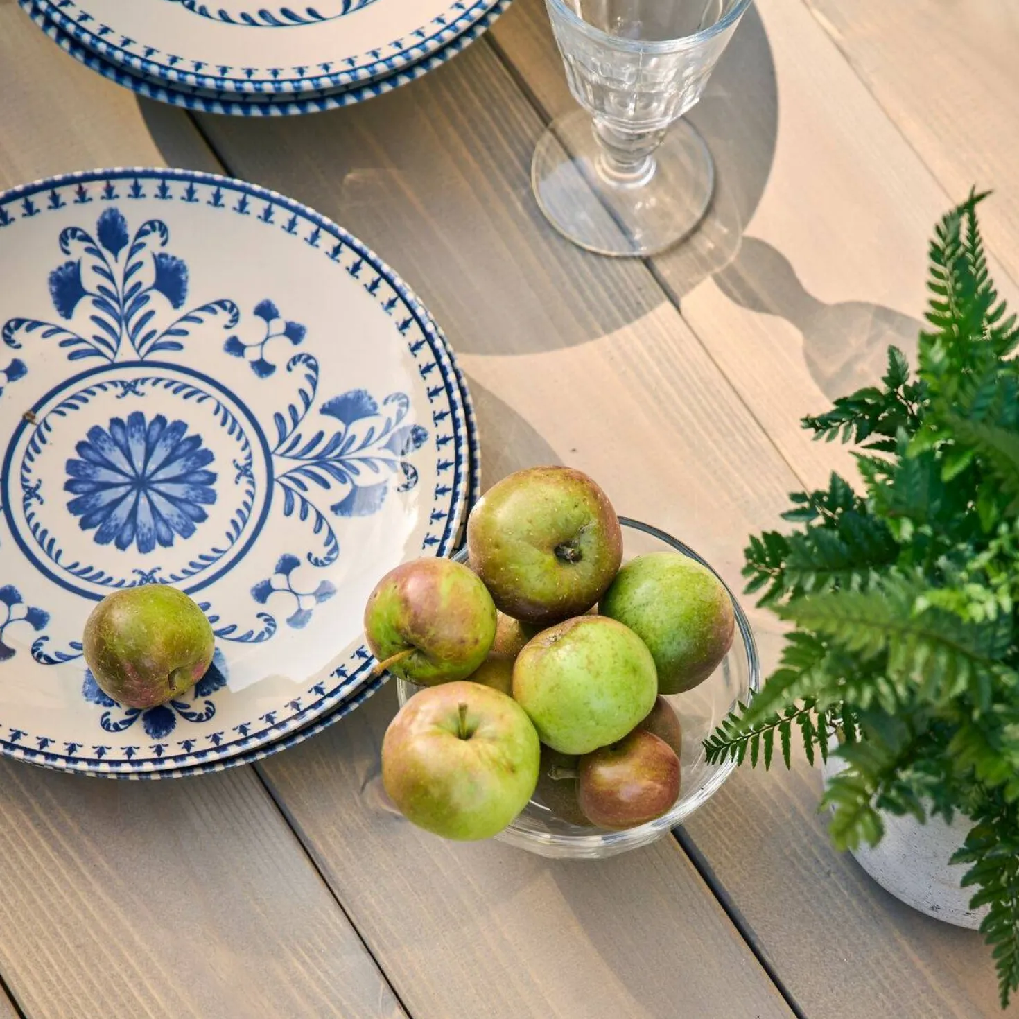 MARIA PT TERRACOTA Lot de 6 Assiettes plates D27cm Vila Flore