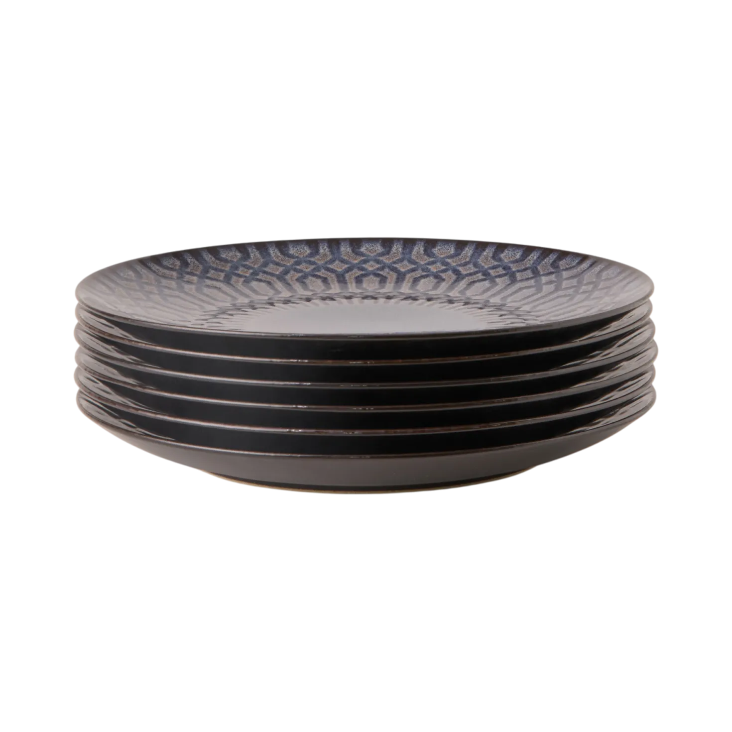 MARIA PT TERRACOTA Lot de 6 Assiettes plates D27cm Croisé Anadia