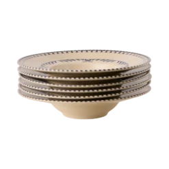 MARIA PT TERRACOTA Lot de 6 Assiettes à risotto D26cm Vila Flore