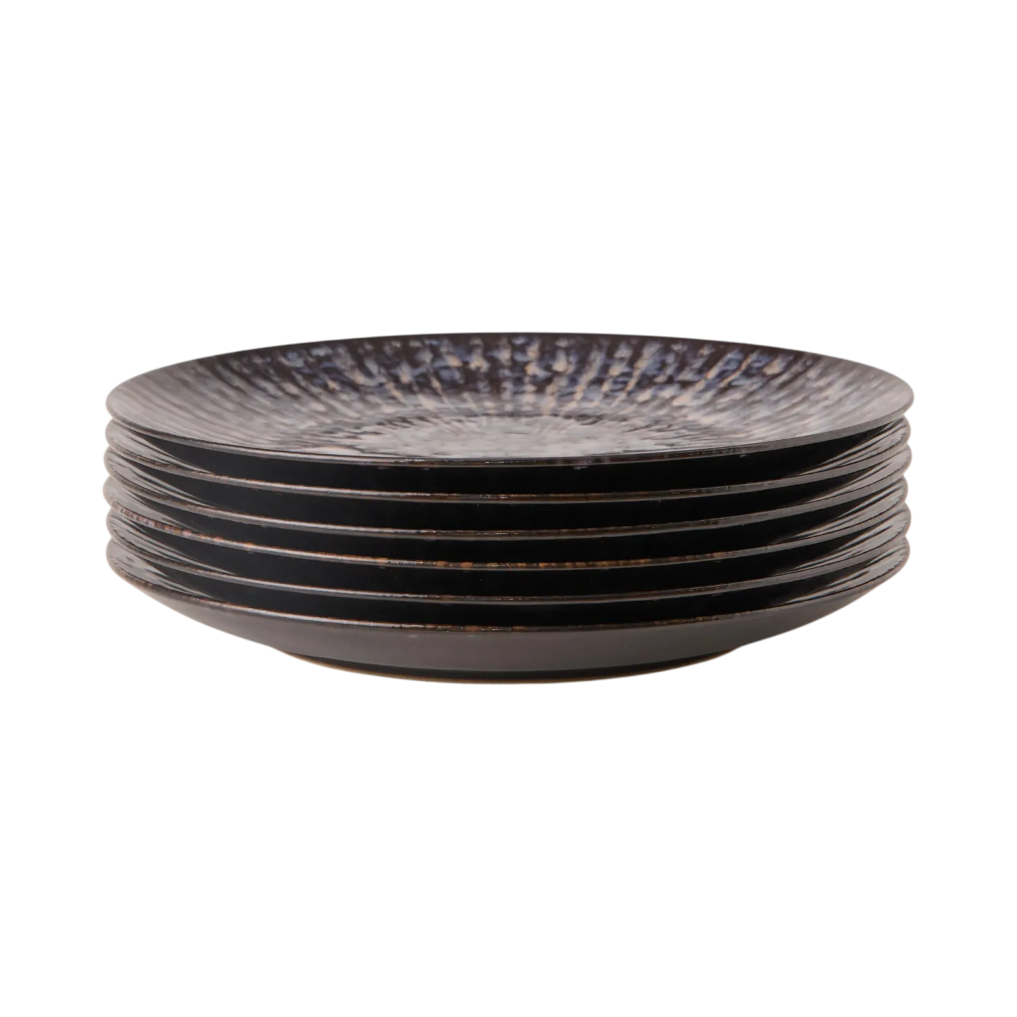 MARIA PT TERRACOTA Lot de 6 Assiettes plates D27cm Canelé Anadia