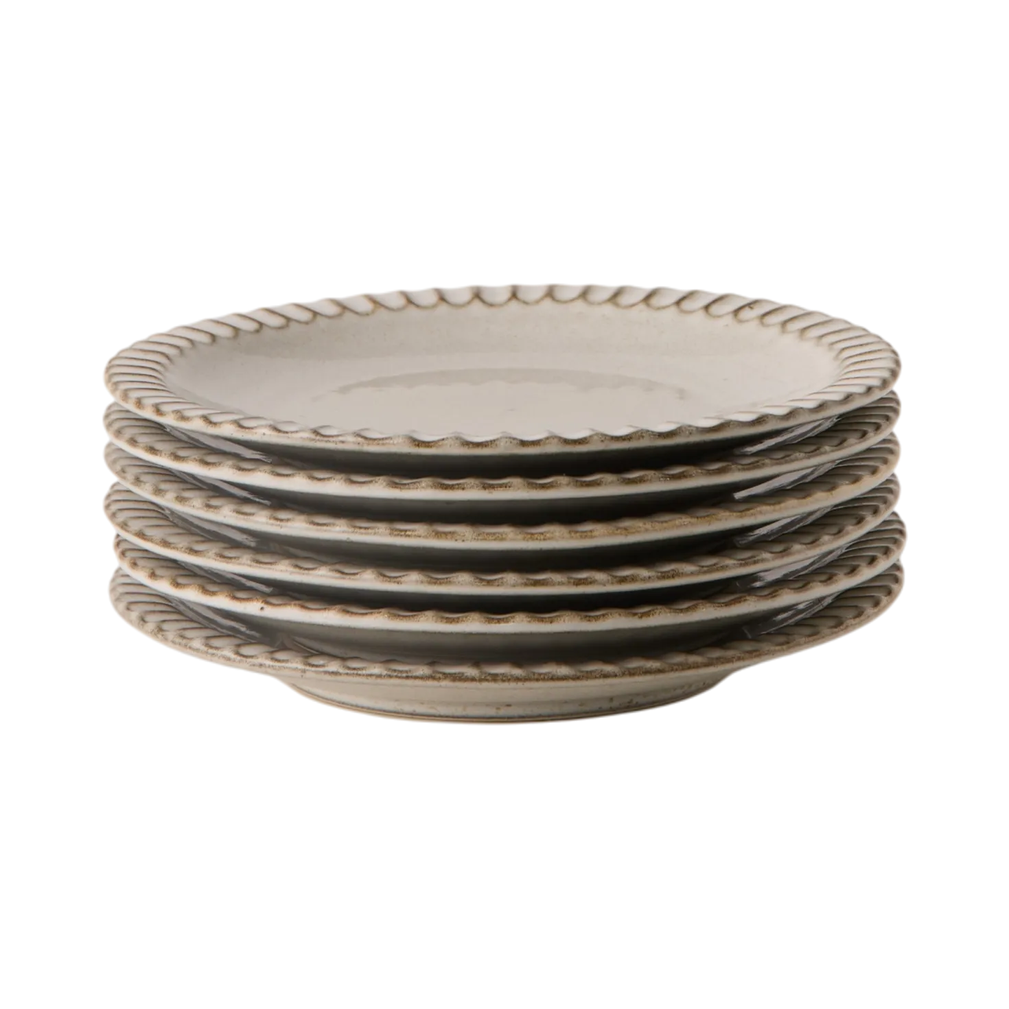 MARIA PT TERRACOTA Lot de 6 Assiettes à dessert D16.5cm Canelada