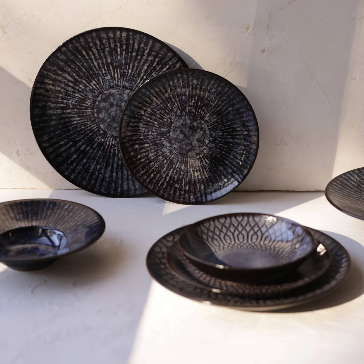MARIA PT TERRACOTA Lot de 6 Assiettes à dessert D18cm Croisé Anadia