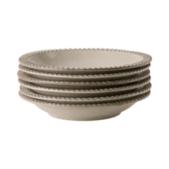 MARIA PT TERRACOTA Lot de 6 Assiettes creuses à corolle D21cm Canelada