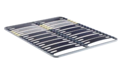 MERINOS Sommier cadre métal à lattes 3 zones 4 cm