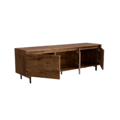 Meuble TV 3 portes décor bois Gustavo