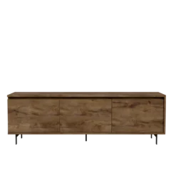 Meuble TV 3 portes décor bois Gustavo