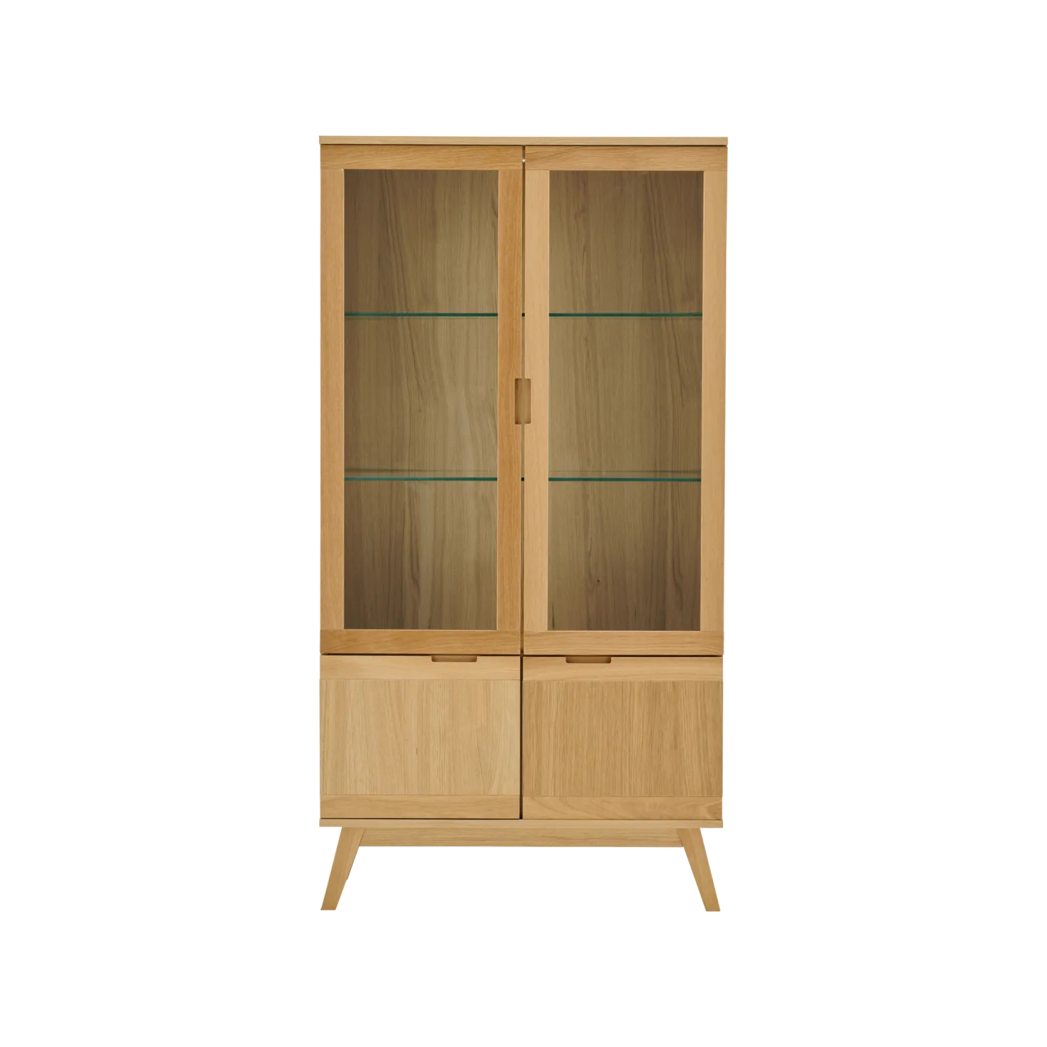 Meuble vitrine 4 portes bois Adèle