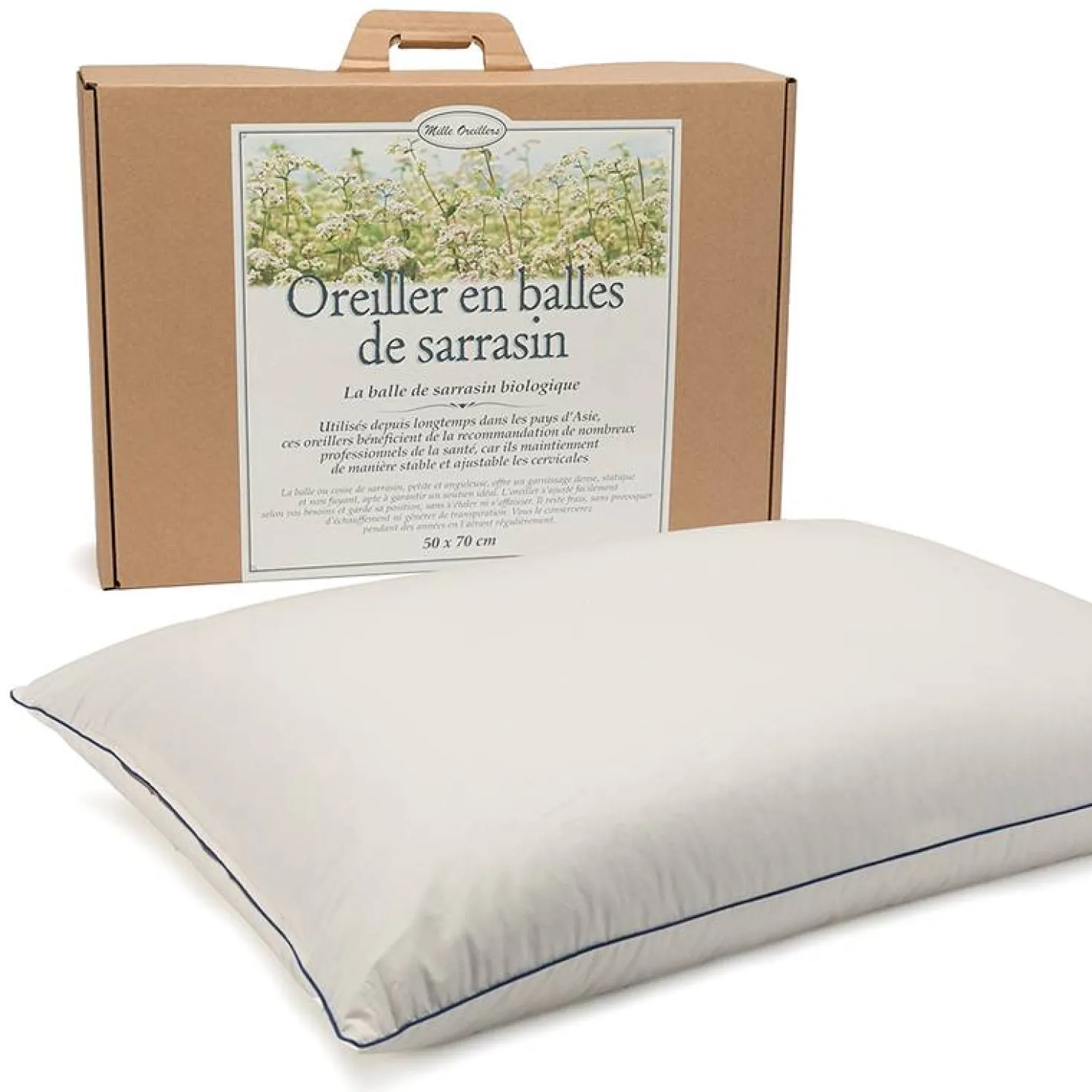 MILLE OREILLERS Oreiller ferme en sarrasin biologique, MILLE OREILLERS