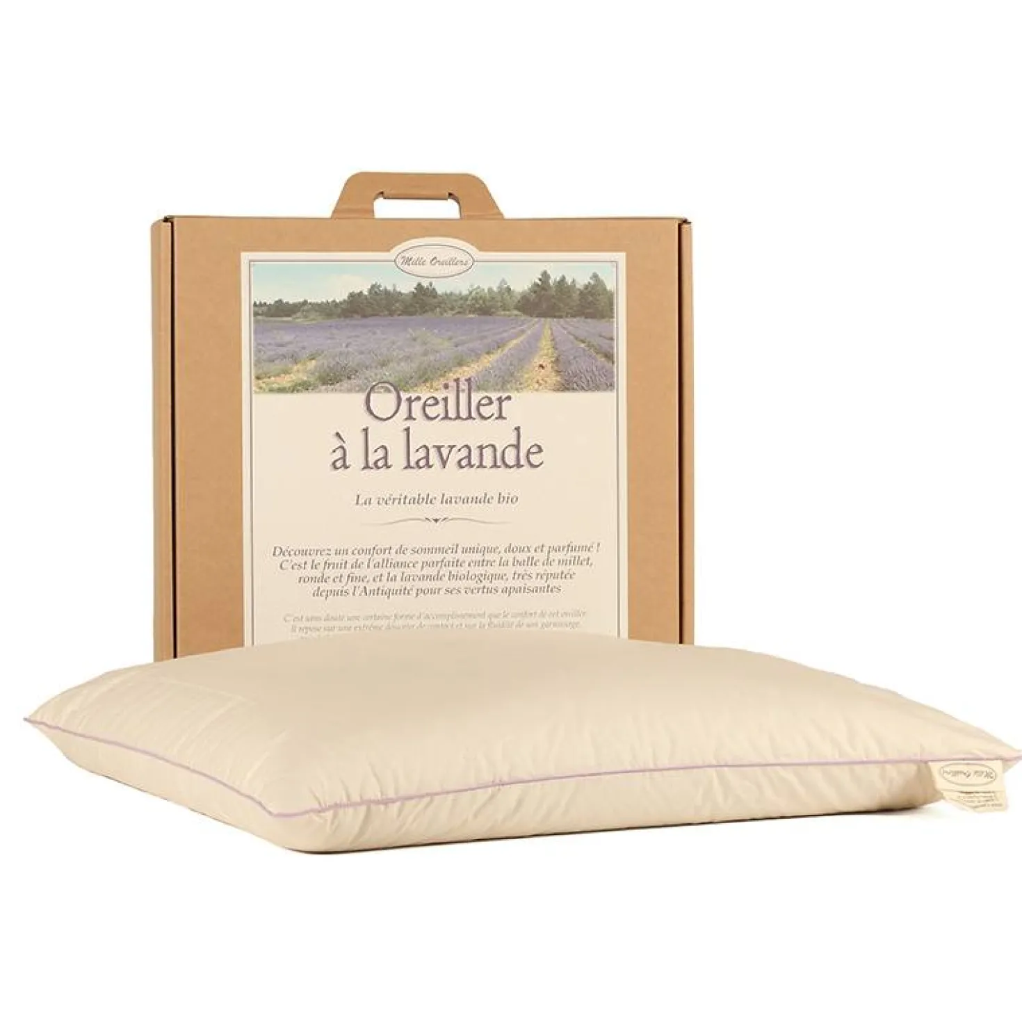MILLE OREILLERS Oreiller ferme à la lavande biologique