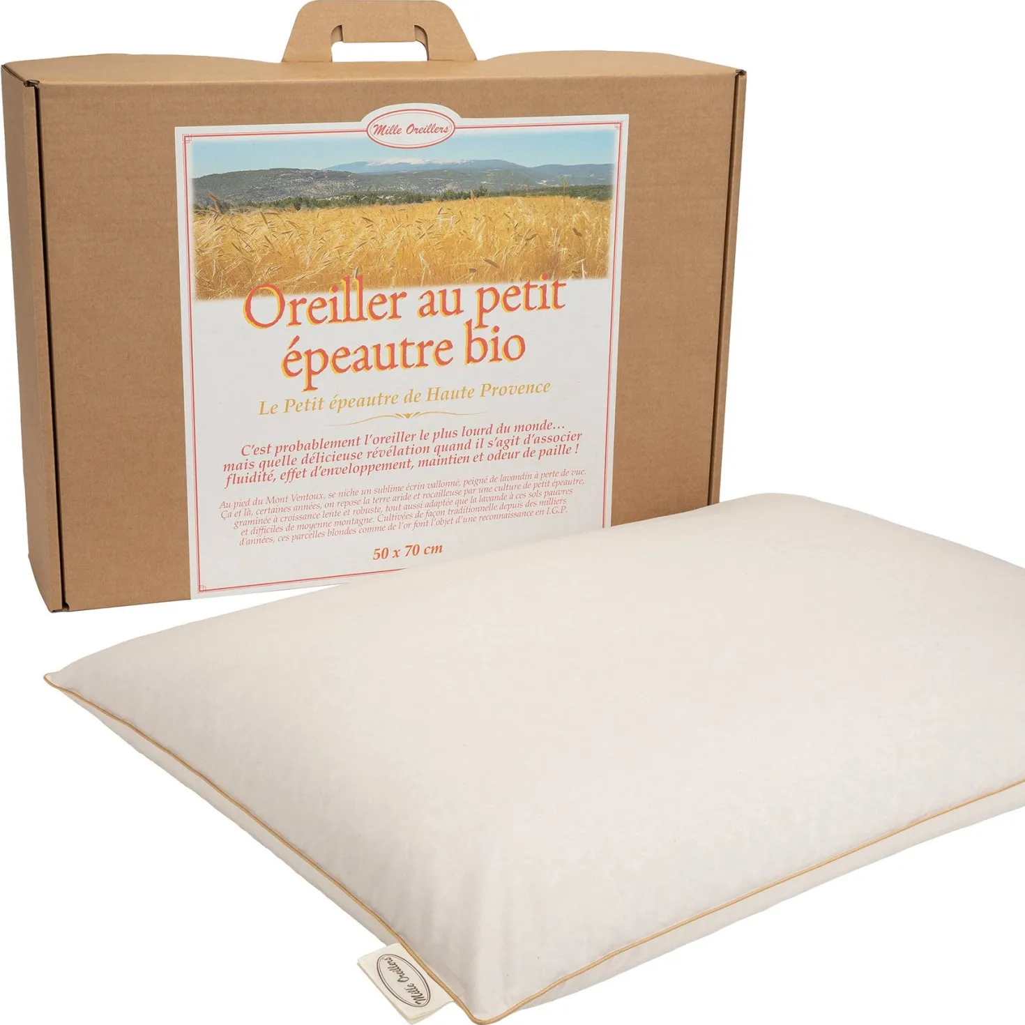 MILLE OREILLERS Oreiller ferme petit épeautre biologique