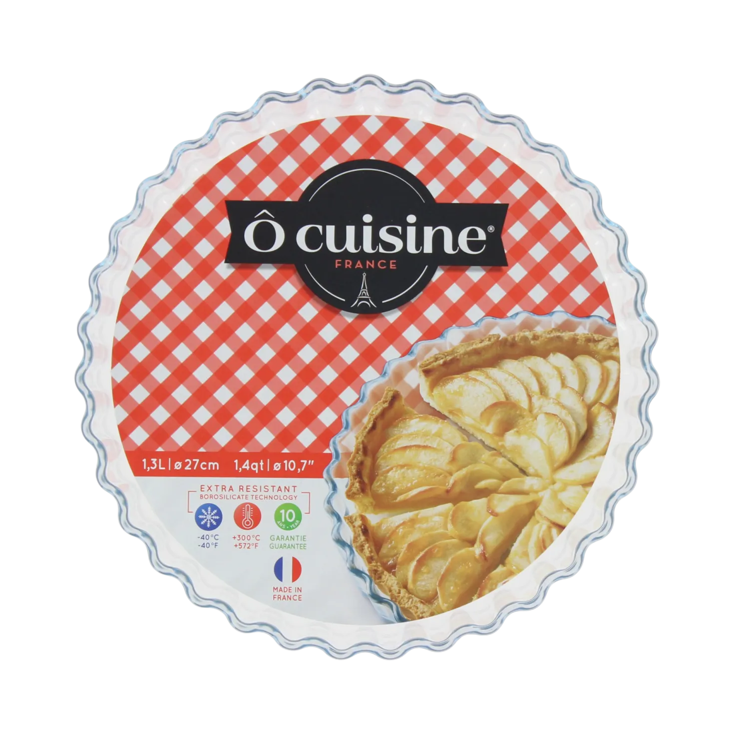 Moule à tarte en verre 27 cm
