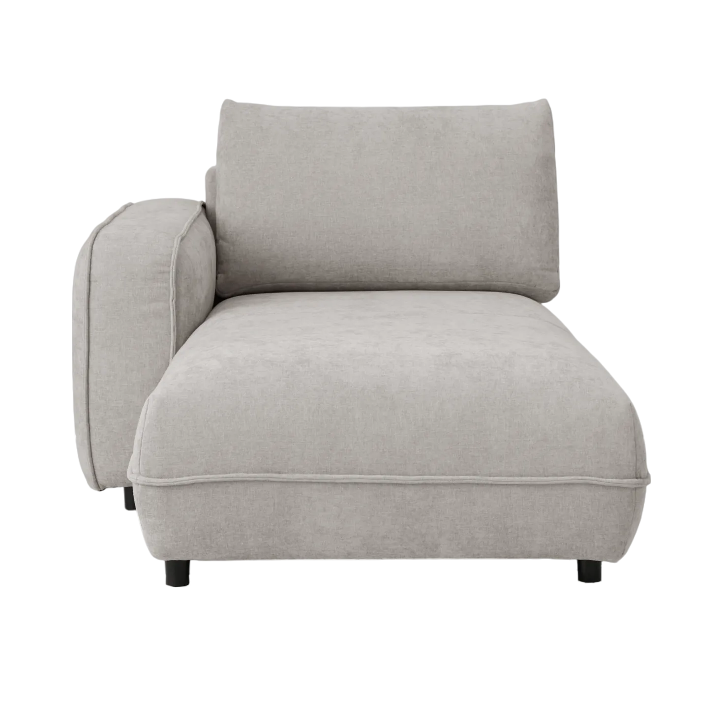 Méridienne pour canapé modulable tissu Solenn