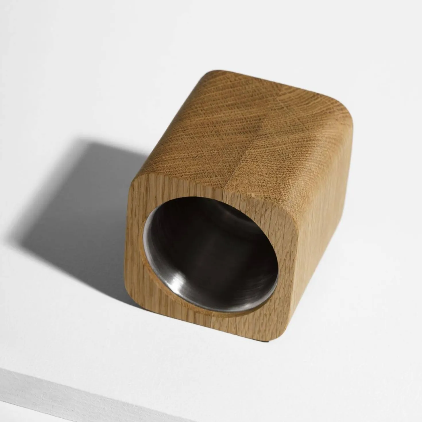 OAKYWOOD Pot à crayons cubique bois massif