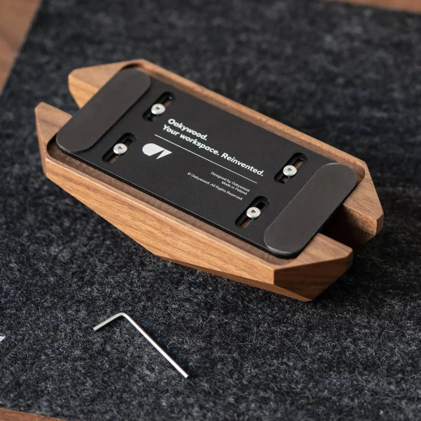 OAKYWOOD Station d'accueil ordinateur bois massif
