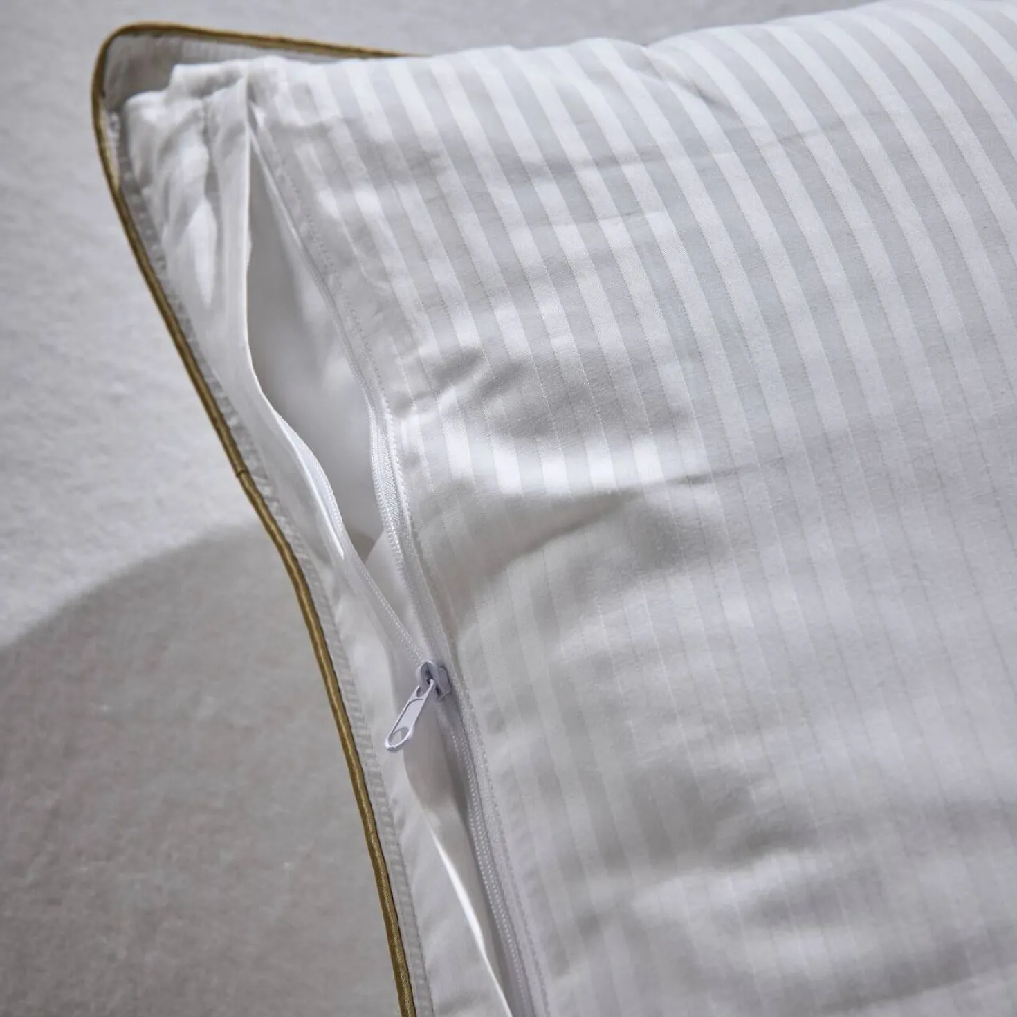 Oreiller coton satin déhoussable Léonore