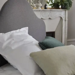 Oreiller moelleux 70%duvet de canard et enveloppe coton percale Carla