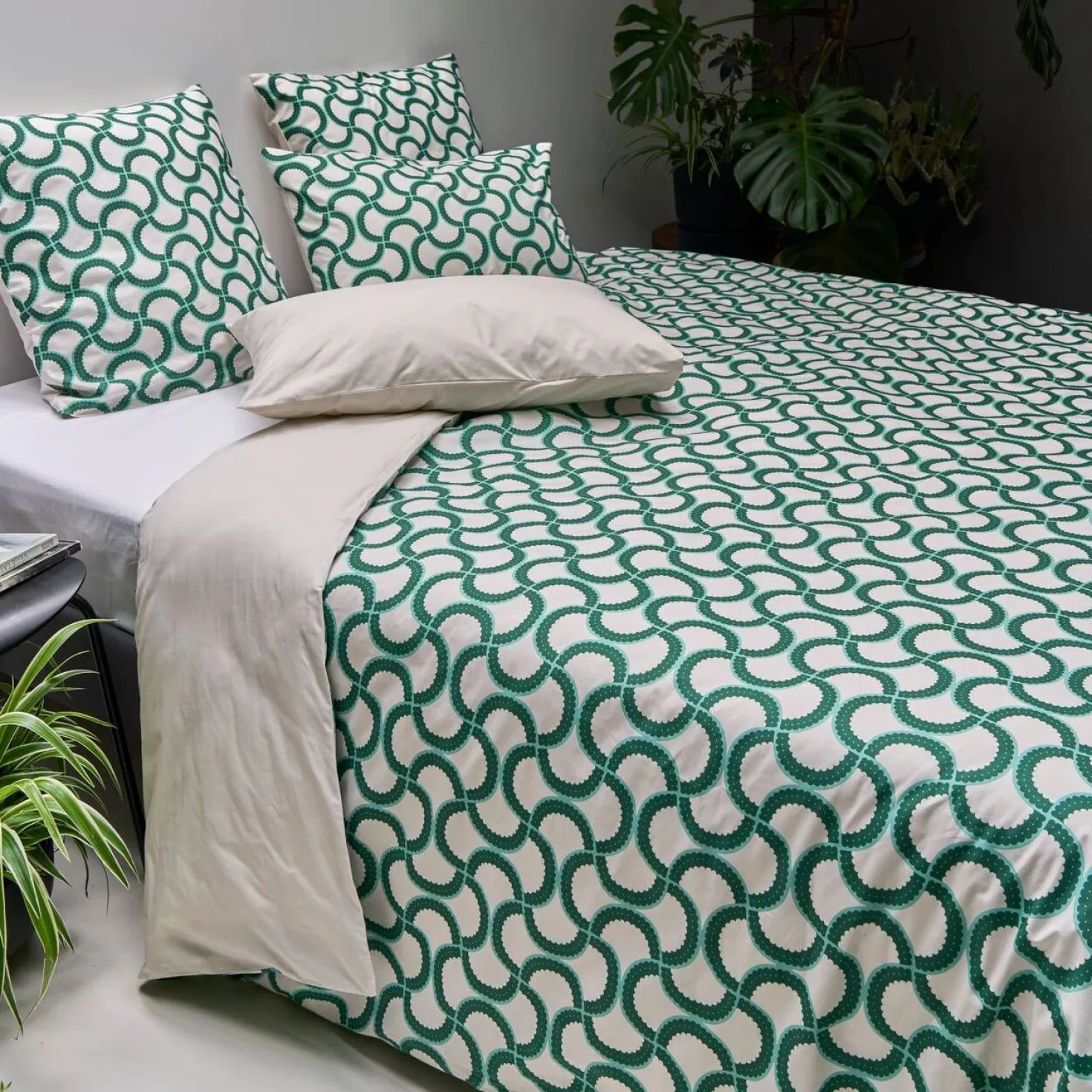 Parure de lit coton bio Jardin Urbain