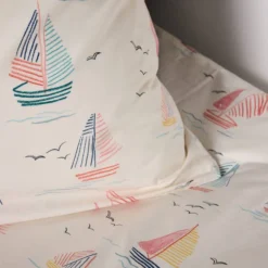 Parure de lit coton Maman les p'tits bateaux