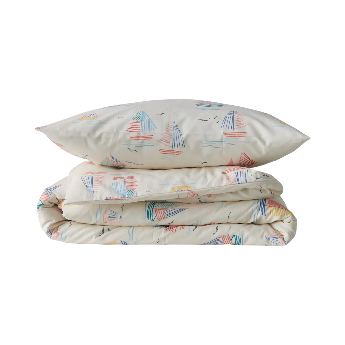 Parure de lit coton Maman les p'tits bateaux