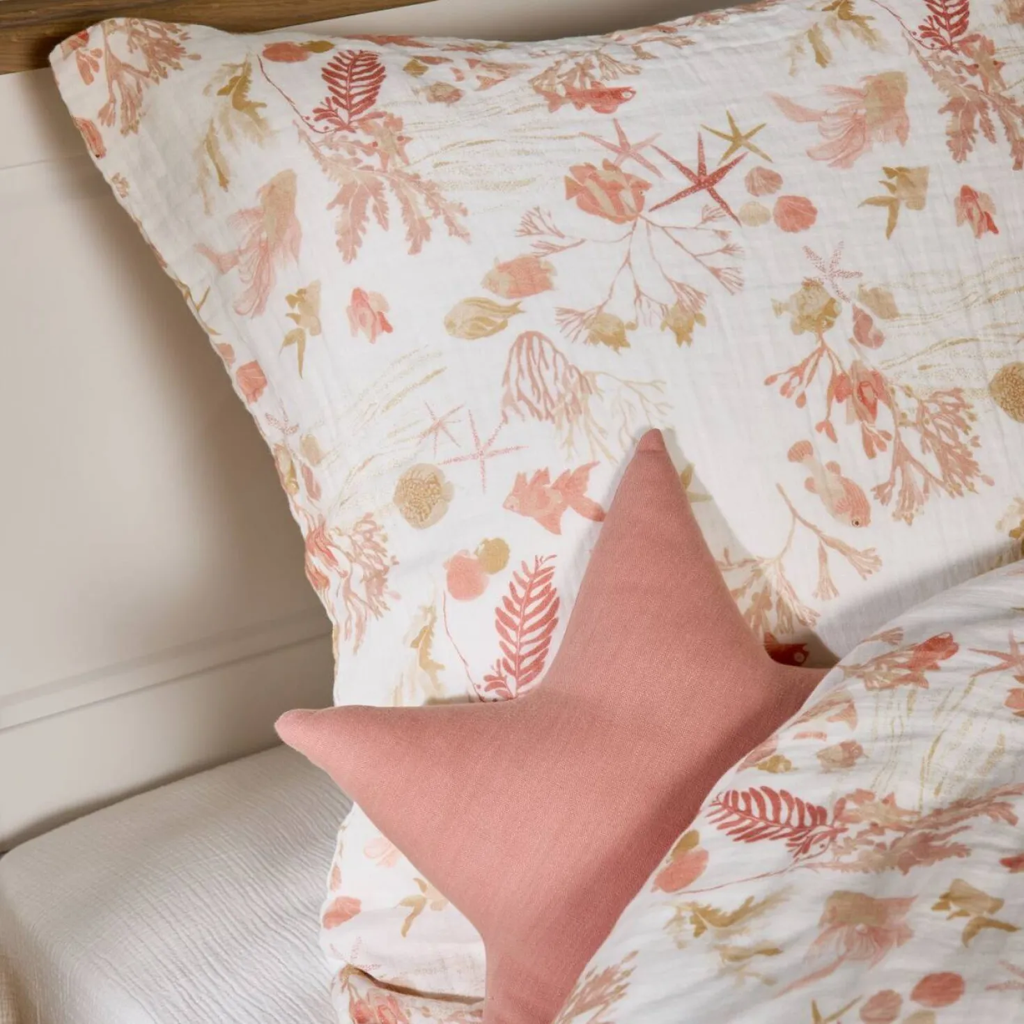 Parure de lit enfant gaze de coton Chansons d'eaux douces